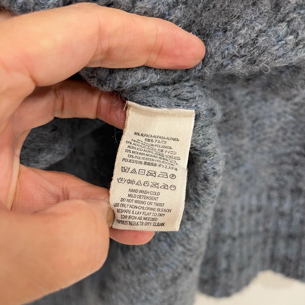 Free People blue long sleeve sweater - Picture 4 of 7